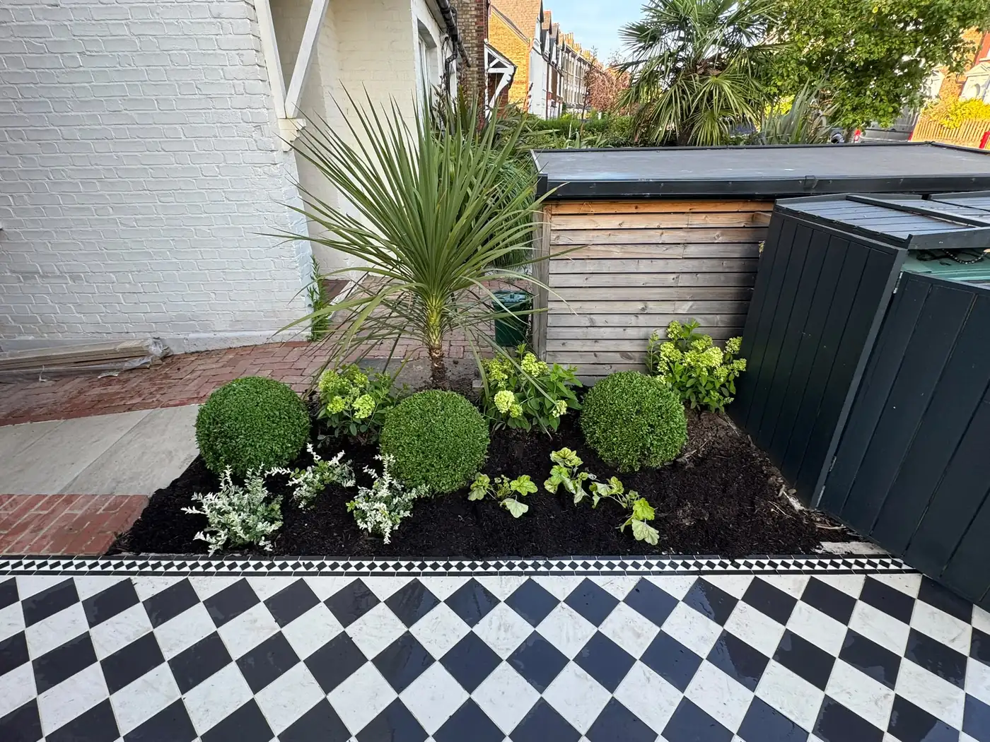 Stepping-stone path and new planting from a Lovell Gardens job